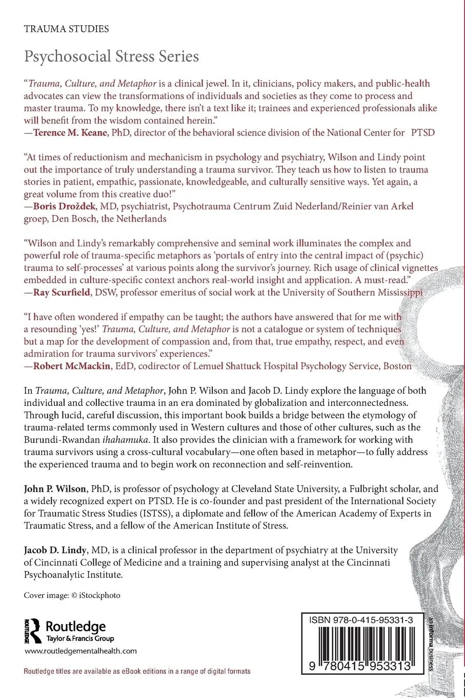 Rückseite: 9780415953313 | Trauma, Culture, and Metaphor | John P. Wilson (u. a.) | Taschenbuch