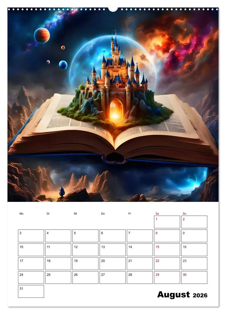 Bild: 9783516253313 | Magische surreale Buchwelten (hochwertiger Premium Wandkalender...