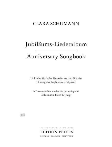 Bild: 9790014133313 | Jubiläums-Liederalbum -14 Lieder für hohe Singstimme und Klavier-...