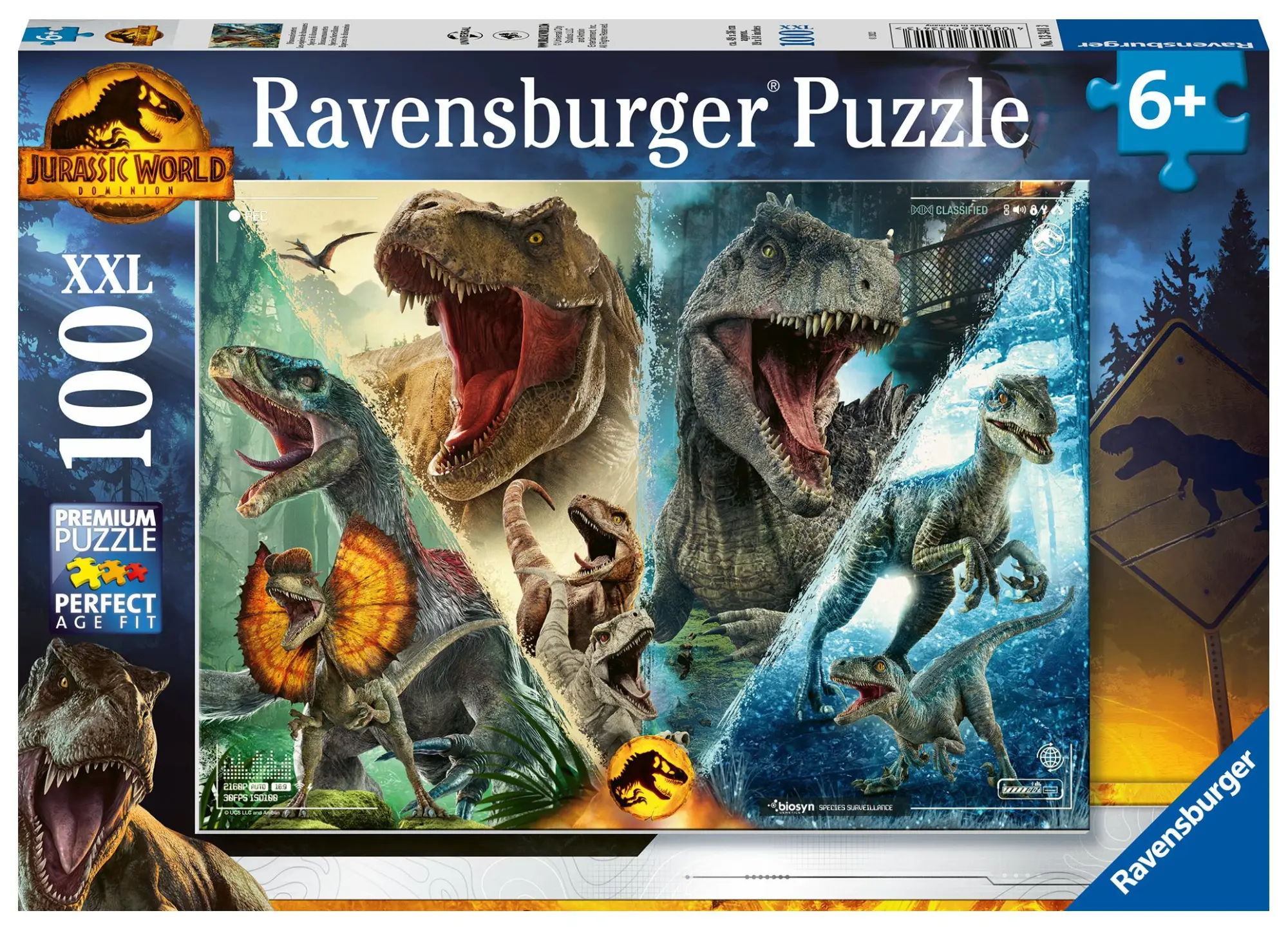 Cover: 4005556133413 | Kinderpuzzle 100 XXL Teile - Jurassic Park - Dinosaurierarten | Spiel