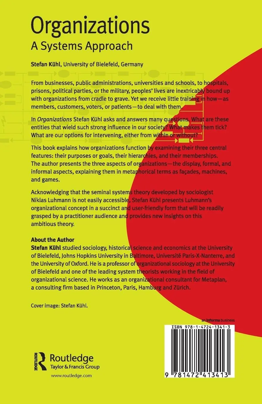 Rückseite: 9781472413413 | Organizations | A Systems Approach | Stefan Kühl | Taschenbuch | 2014