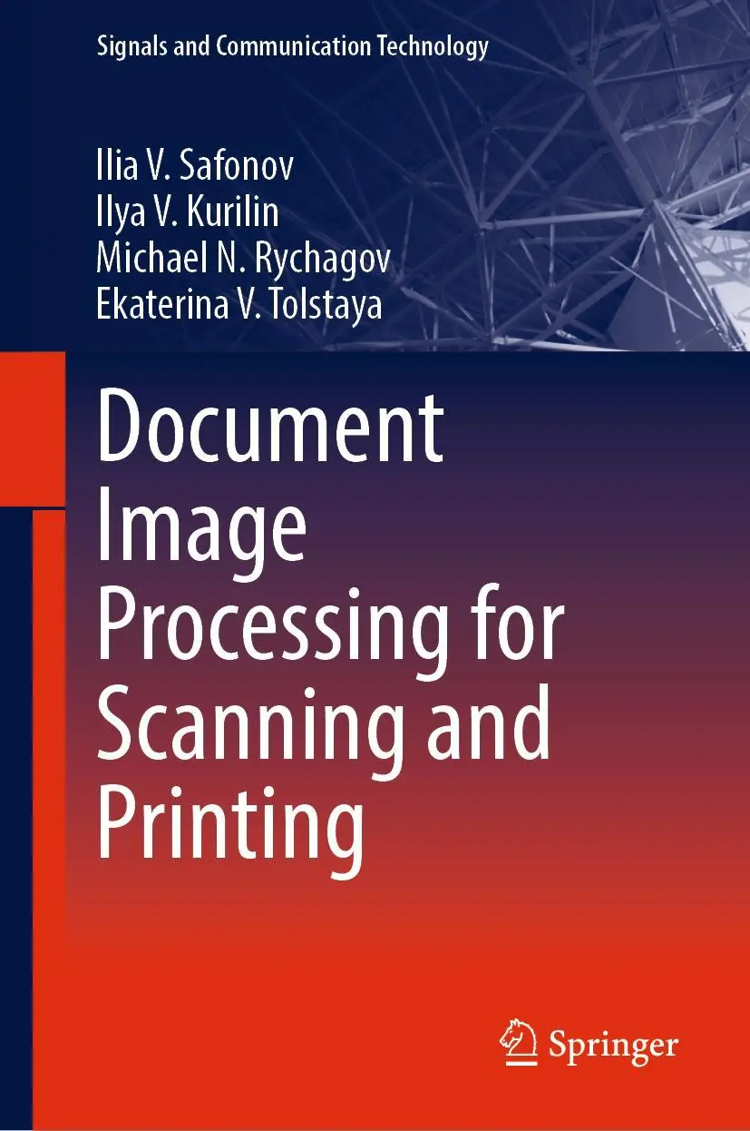 Cover: 9783030053413 | Document Image Processing for Scanning and Printing | Safonov (u. a.)