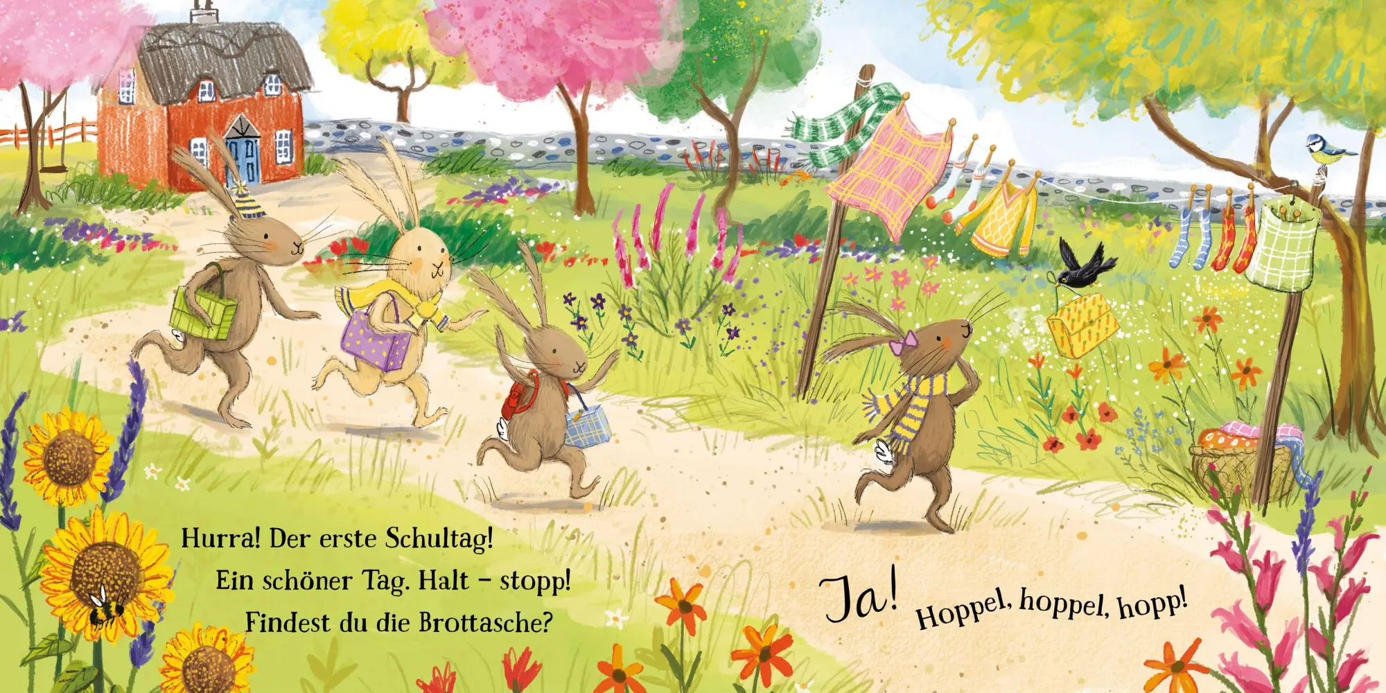 Bild: 9783038763413 | Die Hasenbande: Der erste Schultag | Ein Vorlesebuch mit Klappen