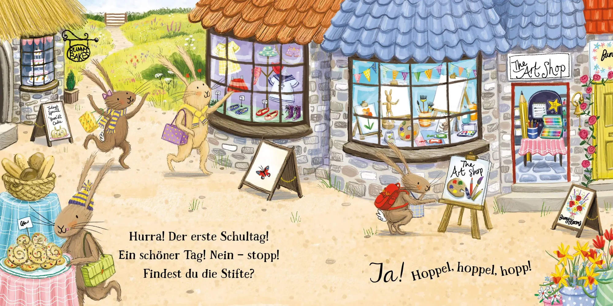 Bild: 9783038763413 | Die Hasenbande: Der erste Schultag | Ein Vorlesebuch mit Klappen