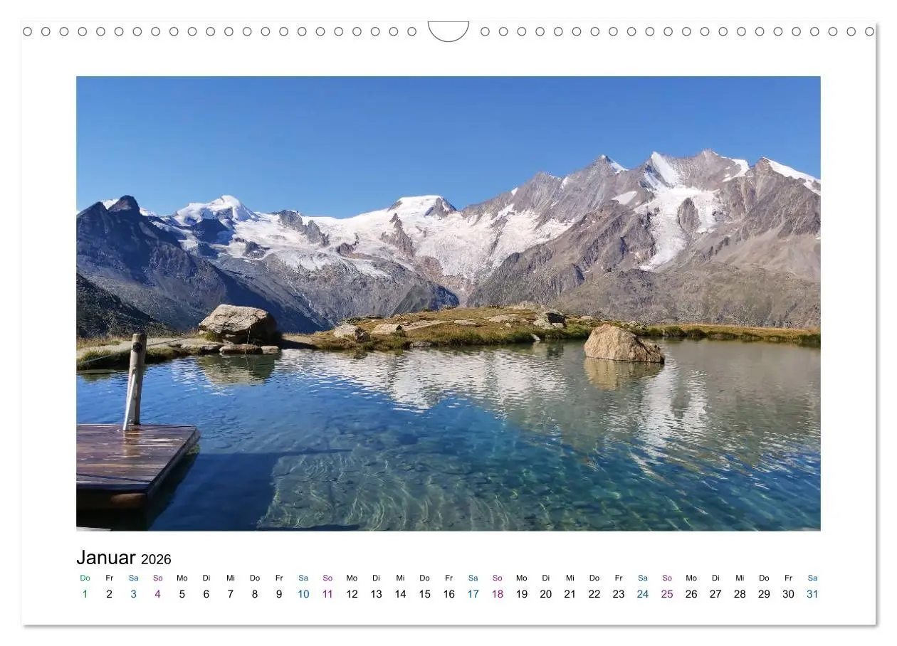 Bild: 9783457773413 | Perlen im Saastal Wallis Schweiz (Wandkalender 2026 DIN A3 quer),...