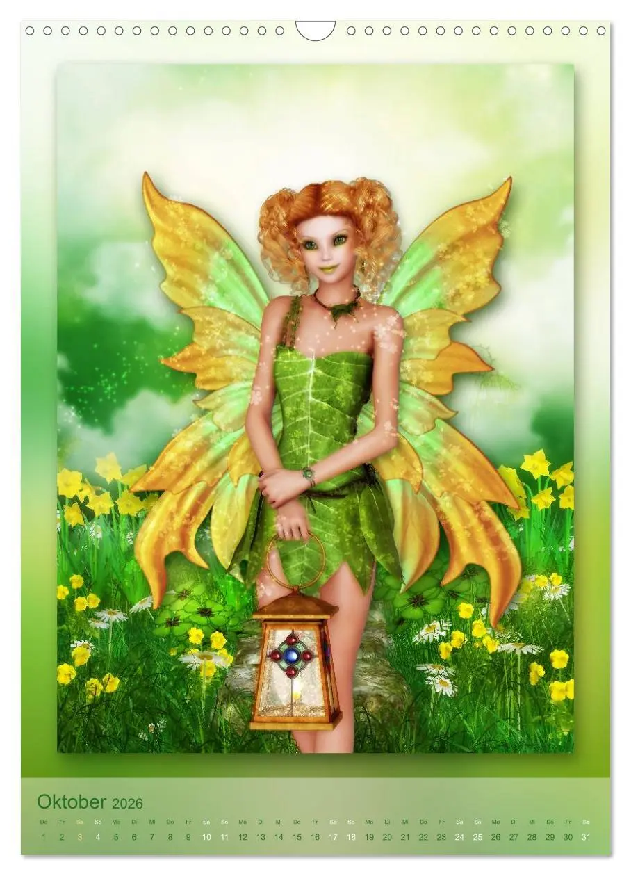 Bild: 9783516483413 | Elfen &amp; Feen - Kalender (Wandkalender 2026 DIN A3 hoch), CALVENDO...