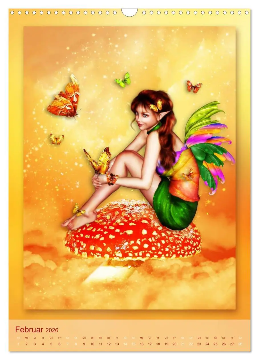 Bild: 9783516483413 | Elfen &amp; Feen - Kalender (Wandkalender 2026 DIN A3 hoch), CALVENDO...