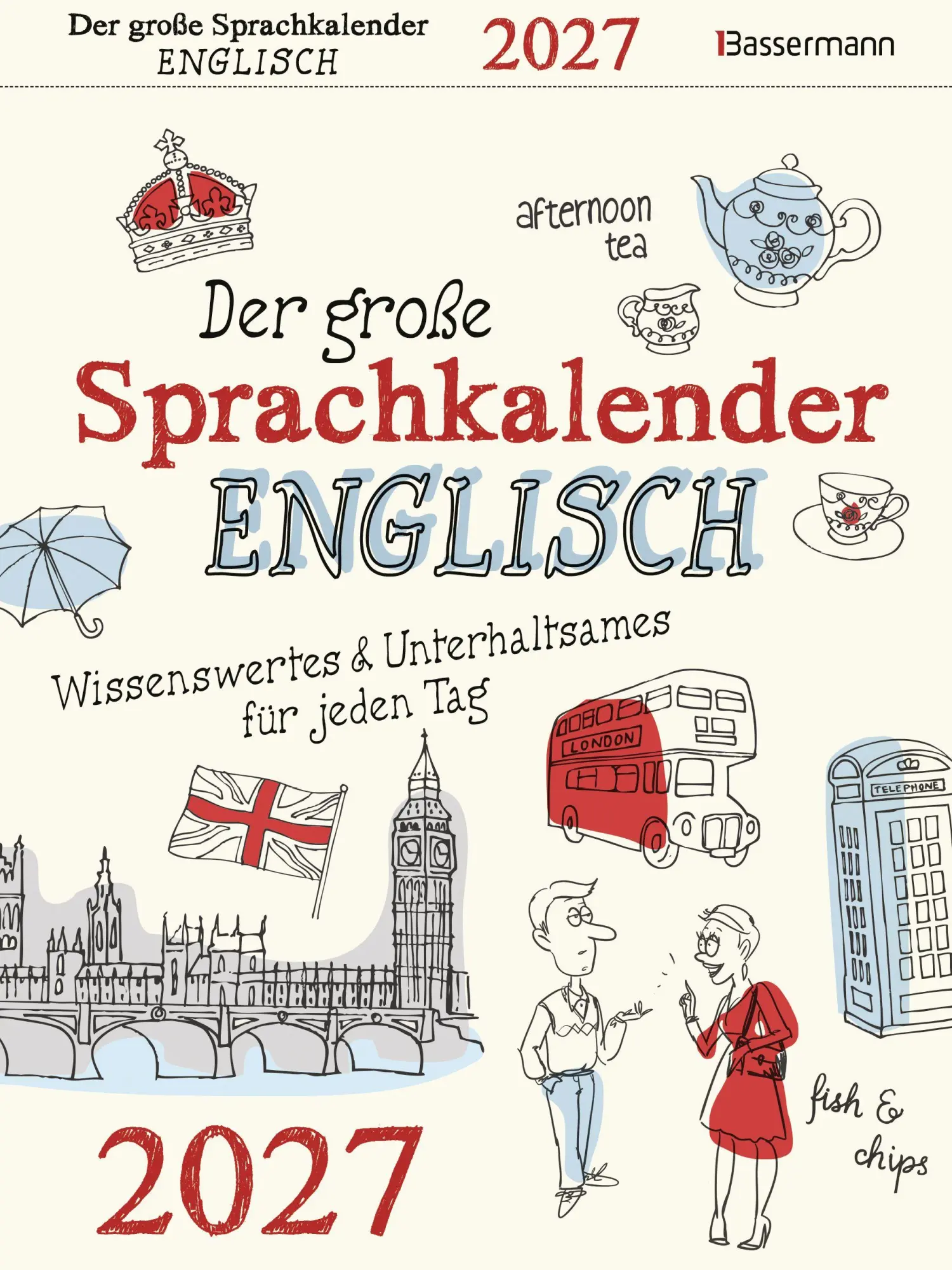 Cover: 9783809453413 | Der große Sprachkalender Englisch 2027 | Birgit Adam | Kalender | 2027