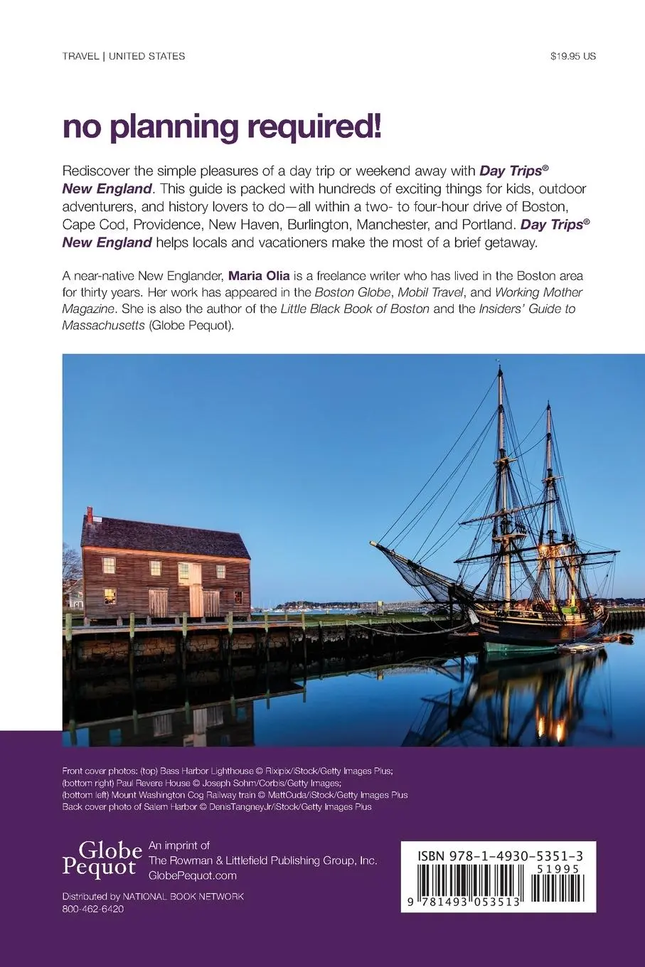 Rückseite: 9781493053513 | Day Trips® New England | Getaway Ideas For The Local Traveler | Olia