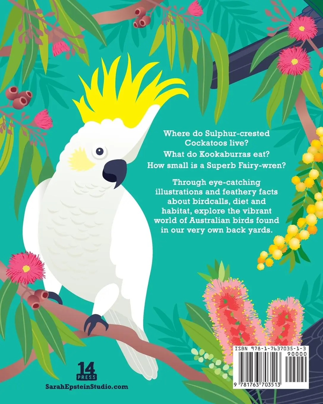 Rückseite: 9781763703513 | Birds in my Australian Back Yard | Sarah Epstein | Taschenbuch | 2024