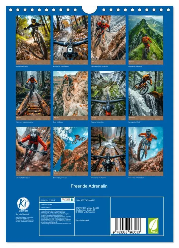 Bild: 9783383963513 | Freeride Adrenalin (Wandkalender 2025 DIN A4 hoch), CALVENDO...