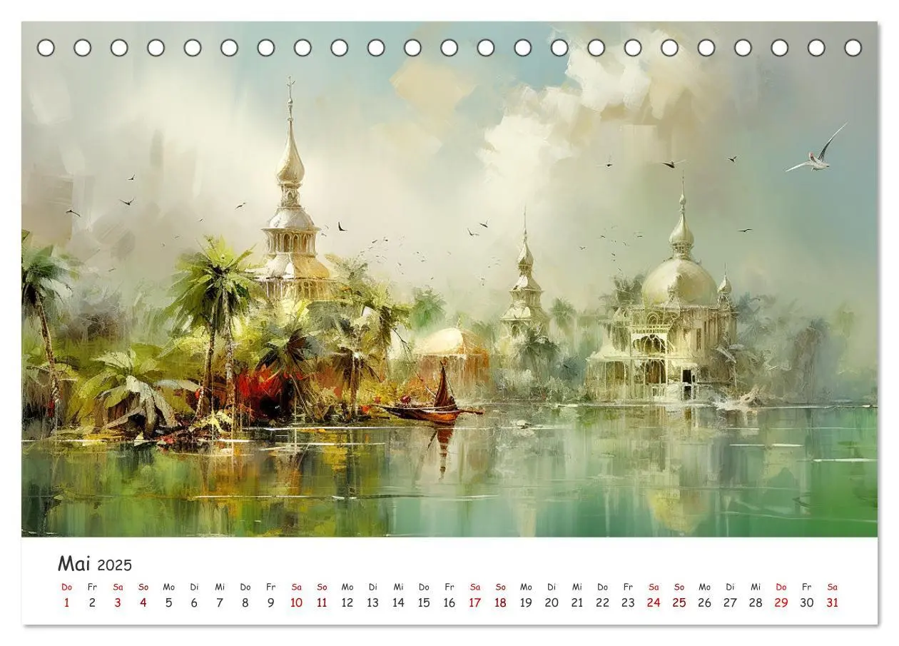 Bild: 9783457143513 | Karibisches Flair (Tischkalender 2025 DIN A5 quer), CALVENDO...