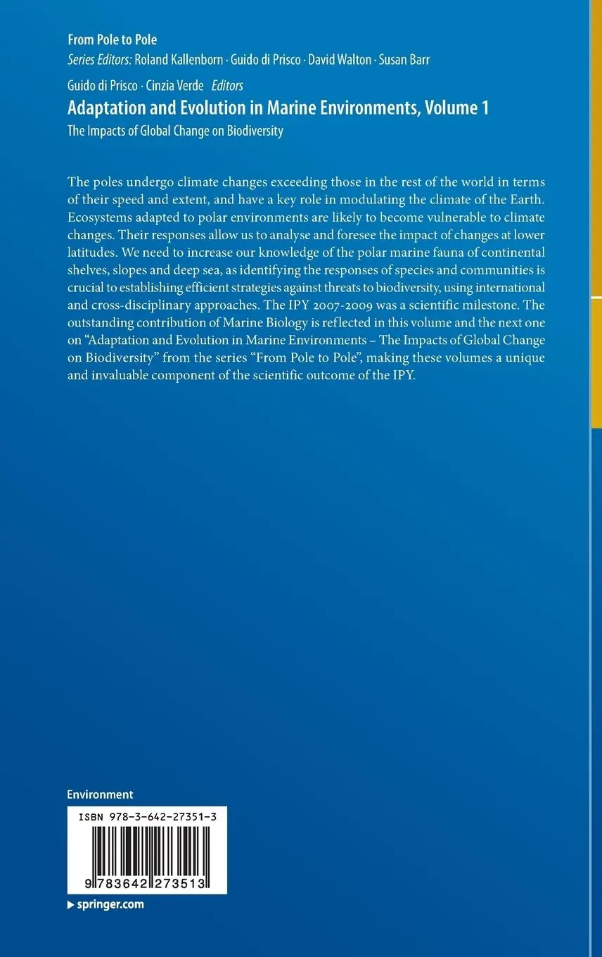 Rückseite: 9783642273513 | Adaptation and Evolution in Marine Environments, Volume 1 | Buch