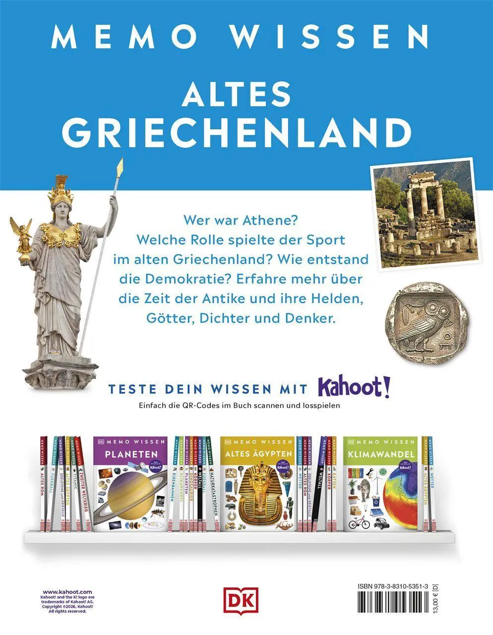 Bild: 9783831053513 | memo Wissen. Altes Griechenland | Anne Pearson | Buch | memo Wissen