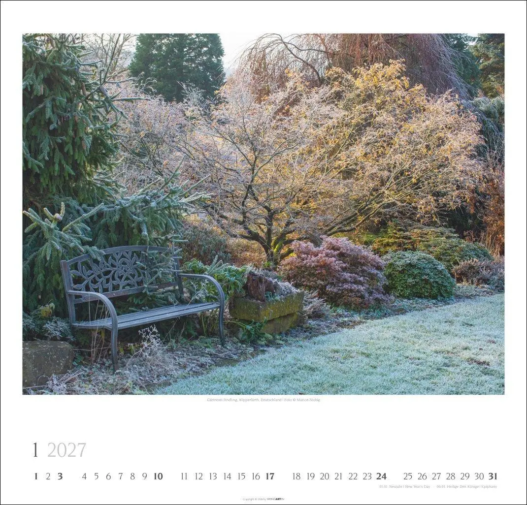 Bild: 9783839903513 | Gartenträume Kalender 2027 | Marion Nickig | Kalender | Spiralbindung