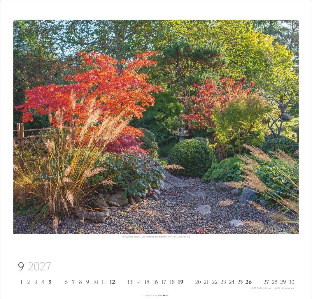 Bild: 9783839903513 | Gartenträume Kalender 2027 | Marion Nickig | Kalender | Spiralbindung
