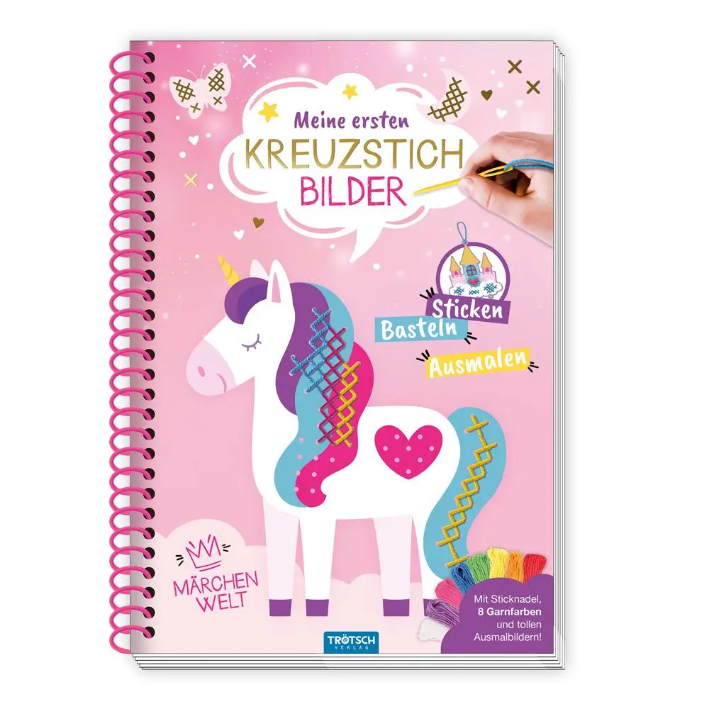 Cover: 9783988023513 | Trötsch Bastelbuch Beschäftigungsbuch Meine ersten Kreuzstichbilder...