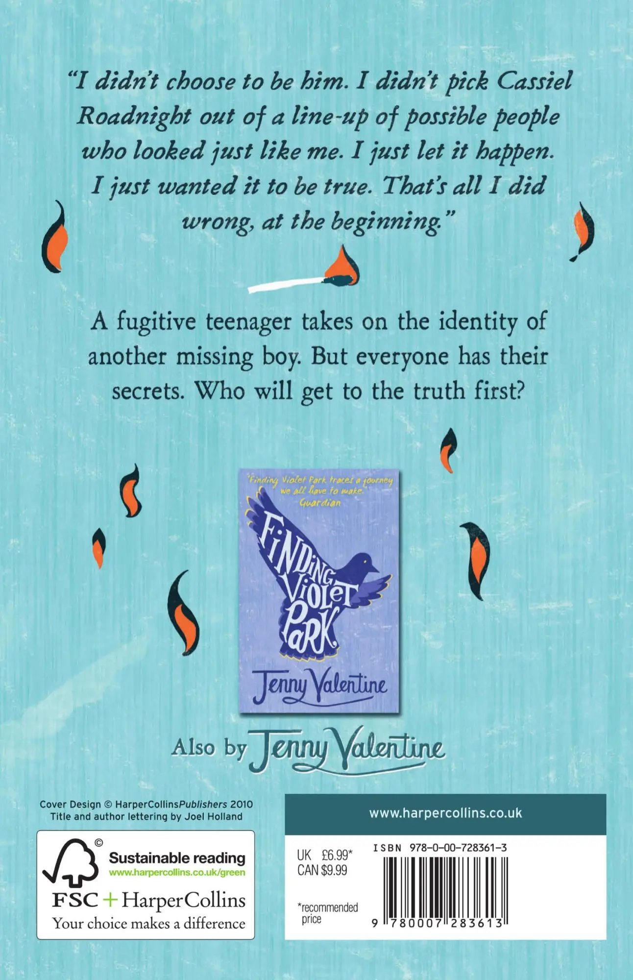 Rückseite: 9780007283613 | The Double Life of Cassiel Roadnight | Jenny Valentine | Taschenbuch