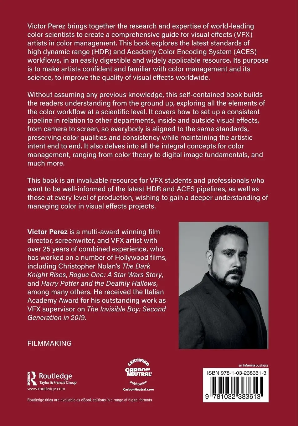 Rückseite: 9781032383613 | The Color Management Handbook for Visual Effects Artists | Perez