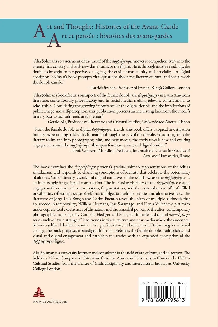 Rückseite: 9781800793613 | The 'Doppelgänger' in our Time | Alia Soliman | Taschenbuch | Englisch