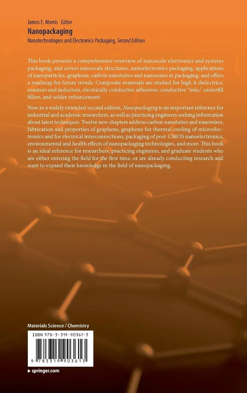 Rückseite: 9783319903613 | Nanopackaging | Nanotechnologies and Electronics Packaging | Morris
