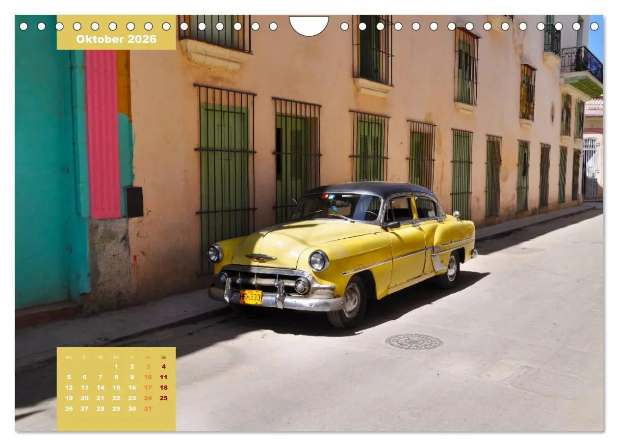 Bild: 9783457683613 | Erlebe mit mir Oldtimer auf Cuba (Wandkalender 2026 DIN A4 quer),...