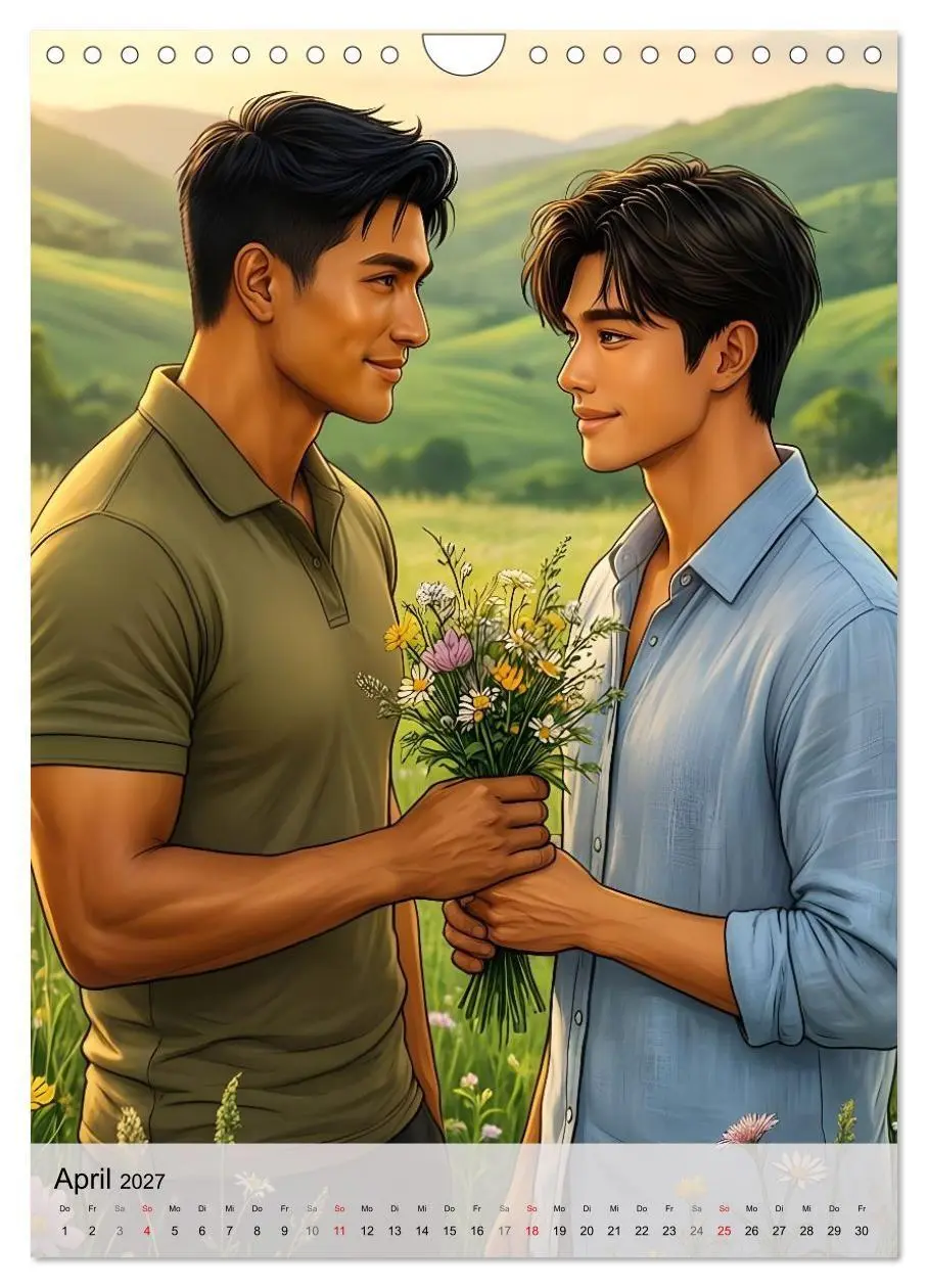 Bild: 9783516773613 | Herzen im Einklang - YAOI EDITION (Wandkalender 2027 DIN A4 hoch),...