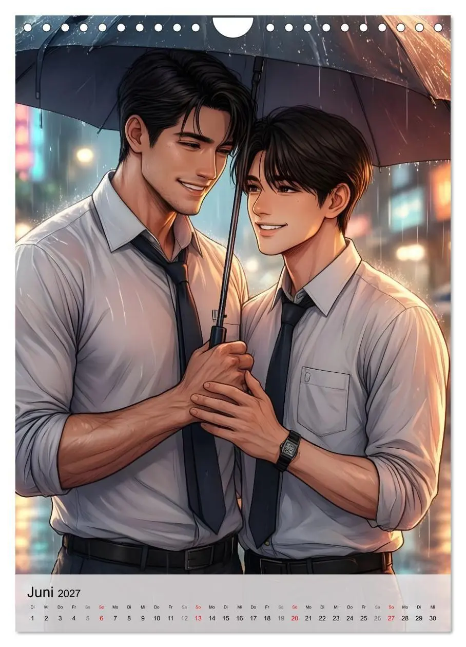 Bild: 9783516773613 | Herzen im Einklang - YAOI EDITION (Wandkalender 2027 DIN A4 hoch),...