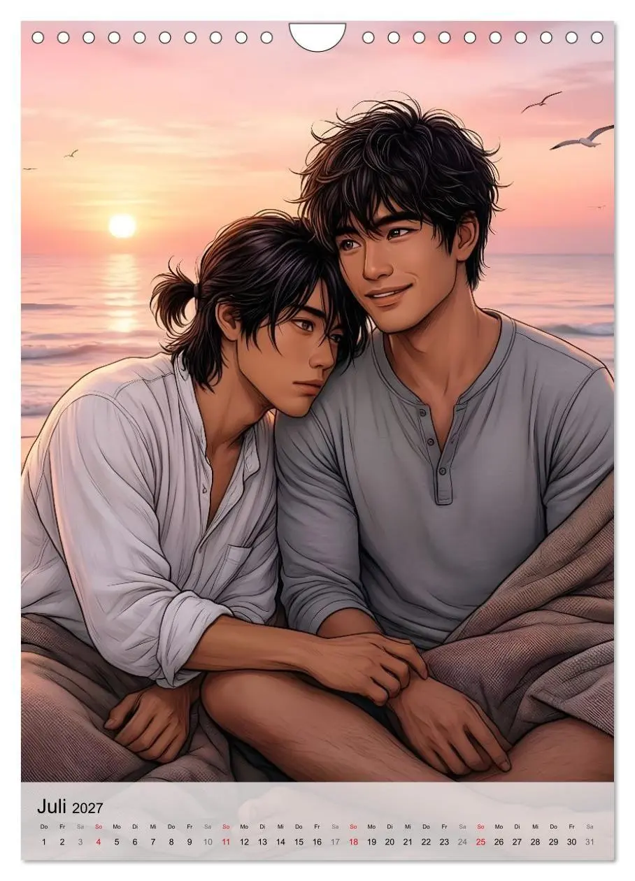 Bild: 9783516773613 | Herzen im Einklang - YAOI EDITION (Wandkalender 2027 DIN A4 hoch),...