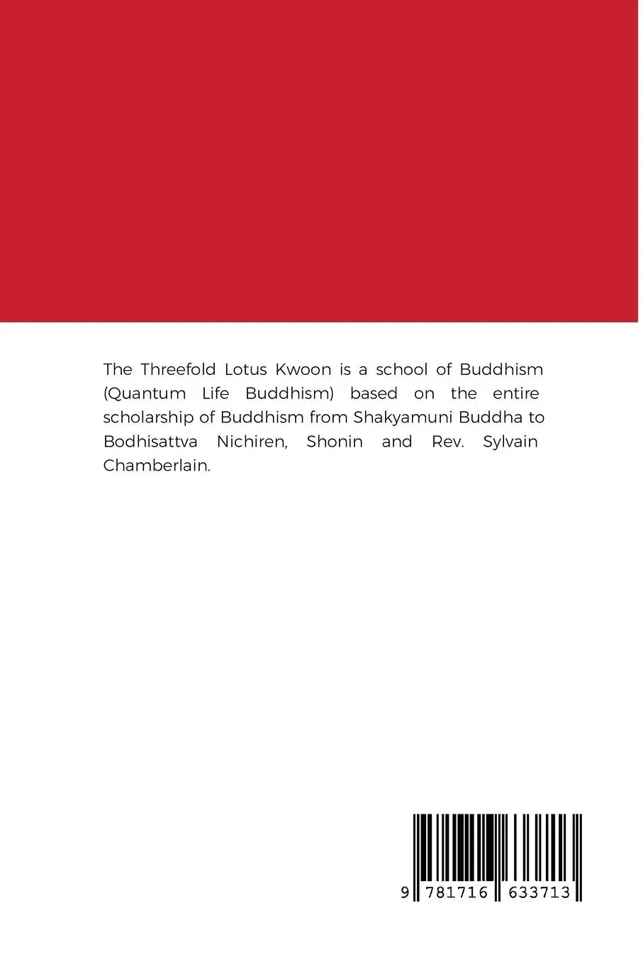 Rückseite: 9781716633713 | Gongyo TLK Liturgy of the Nichiren School | Sylvain Chamberlain | Buch