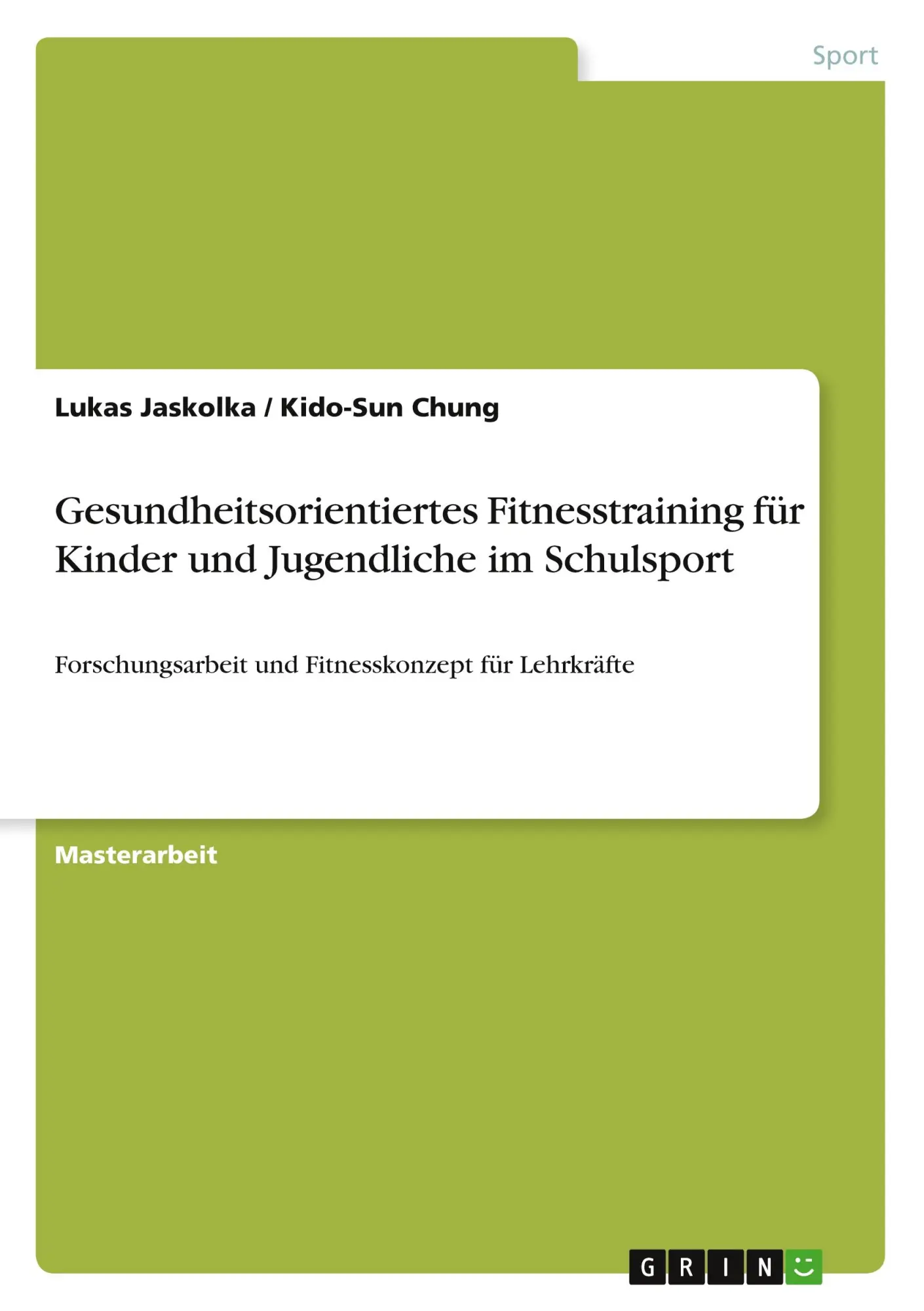 Cover: 9783346553713 | Gesundheitsorientiertes Fitnesstraining für Kinder und Jugendliche...