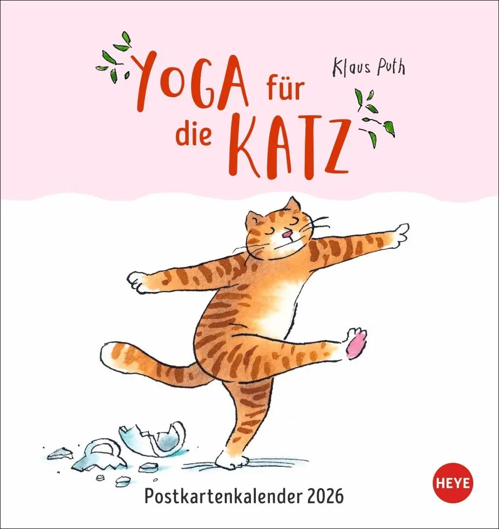 Cover: 9783756413713 | Puth Yoga für die Katz Postkartenkalender 2026 | Klaus Puth | Kalender