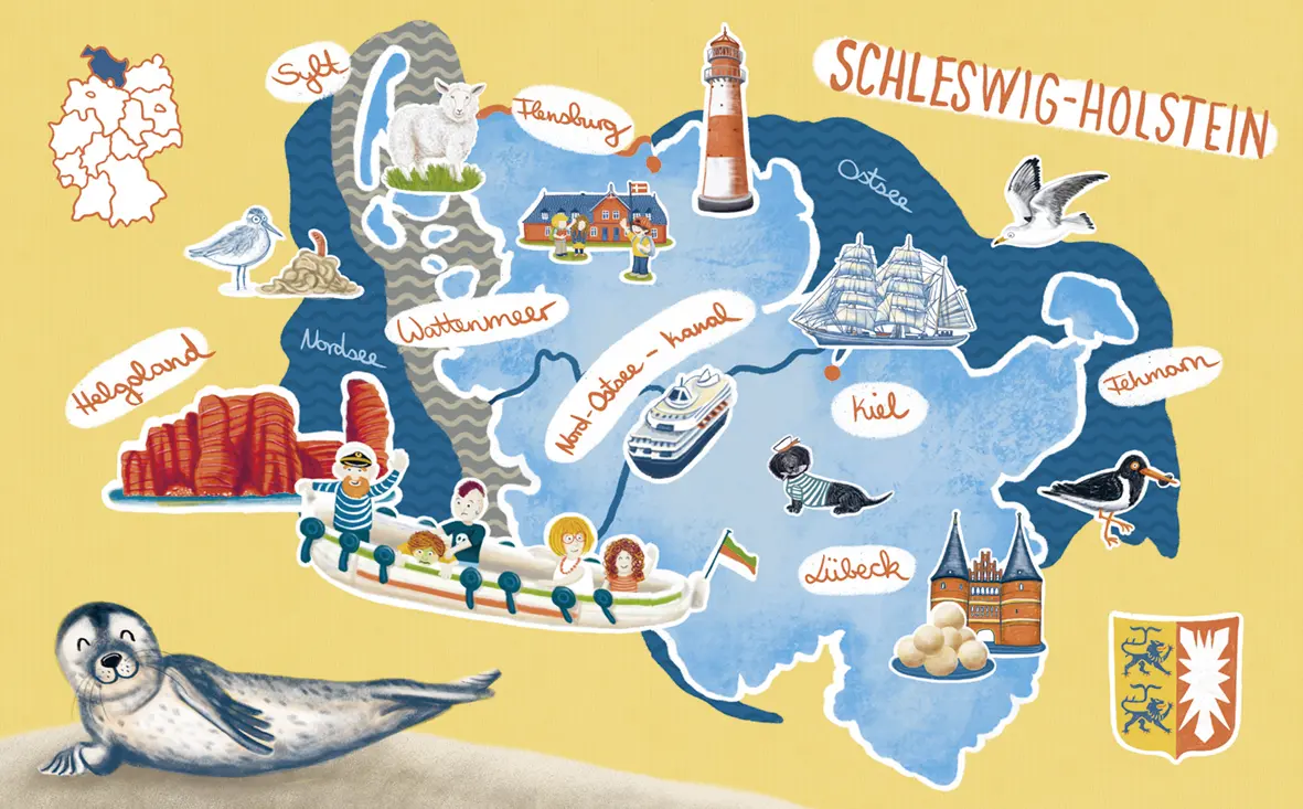 Bild: 9783423763813 | Mein Deutschlandatlas - 92 Inseln, 211 Seilbahnen und mehr als...