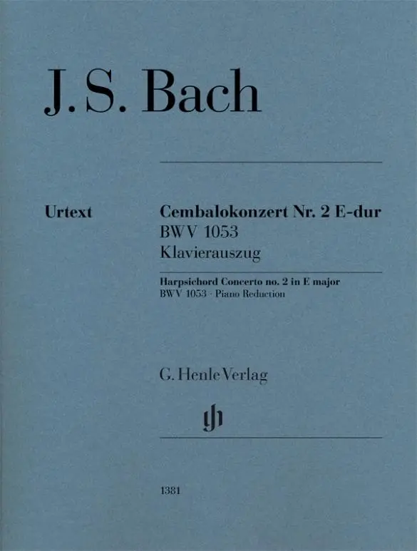 Cover: 9790201813813 | Harpsichord Concerto no. 2 in E major BWV 1053 | Johann Sebastian Bach