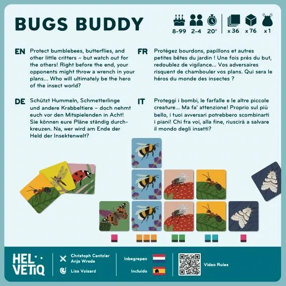 Rückseite: 7640139533913 | Bugs Buddy | Christoph Cantzler (u. a.) | Spiel | Fun by Nature | 2025