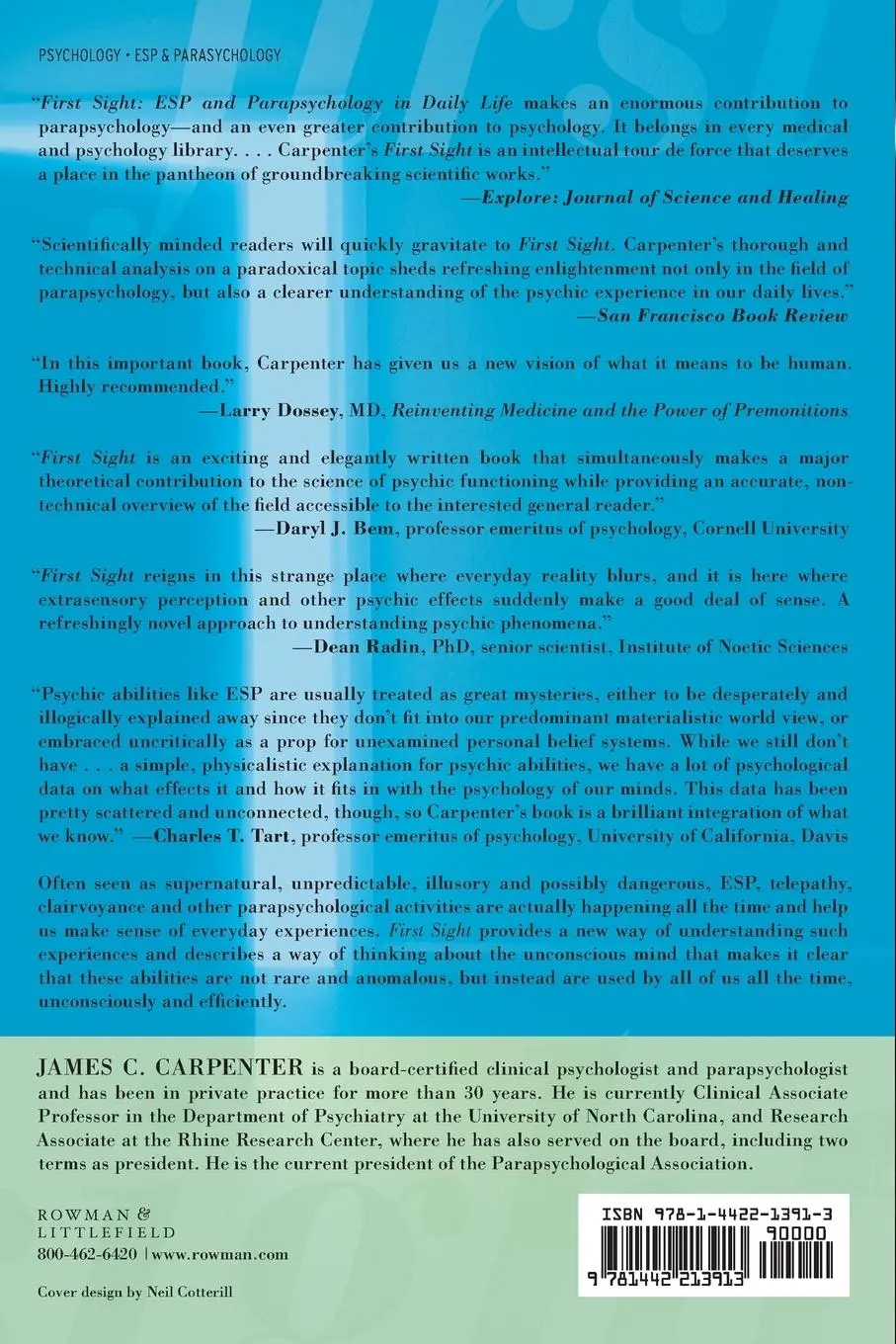 Rückseite: 9781442213913 | First Sight | ESP and Parapsychology in Everyday Life | Carpenter