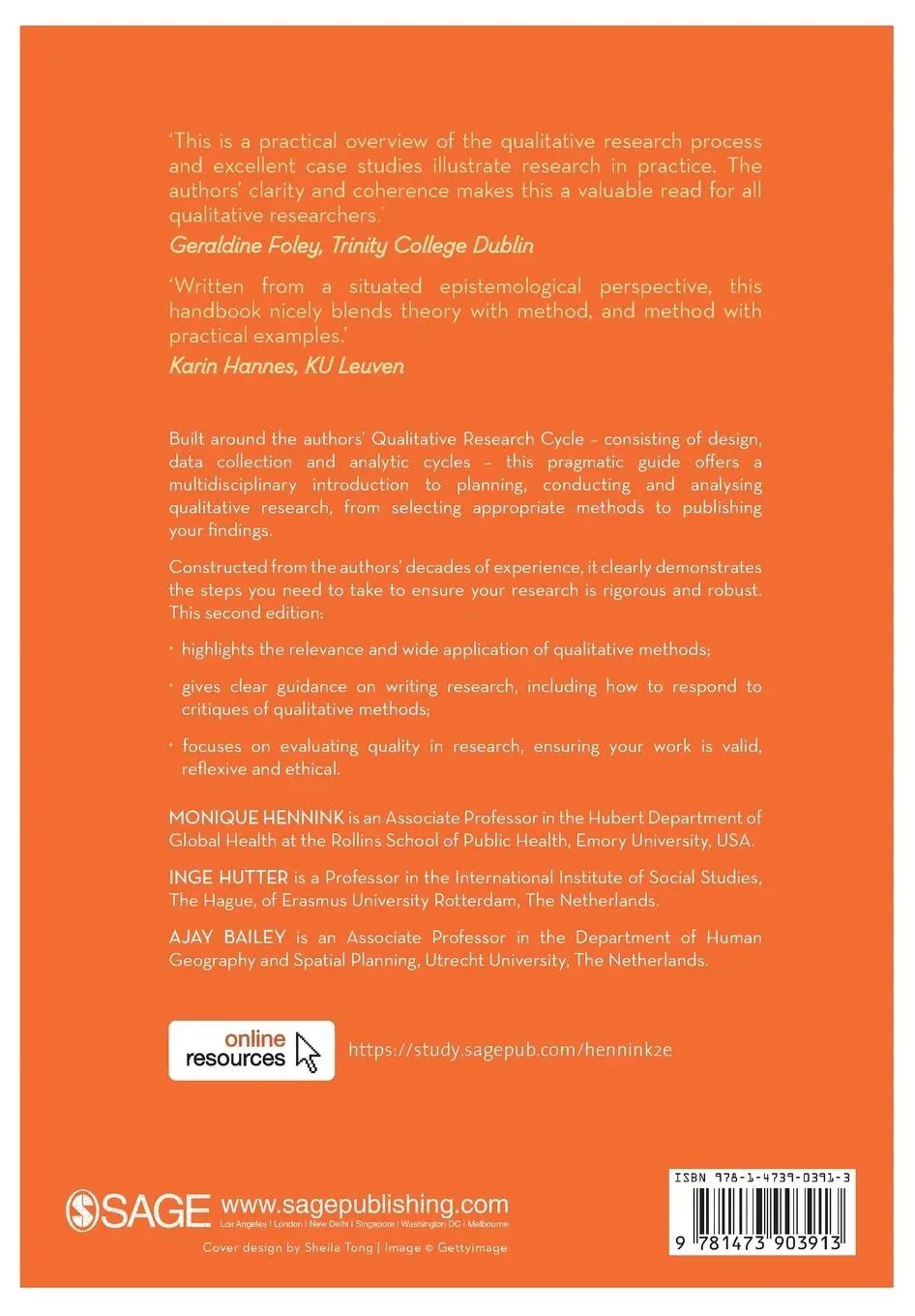 Rückseite: 9781473903913 | Qualitative Research Methods | Monique Hennink (u. a.) | Taschenbuch