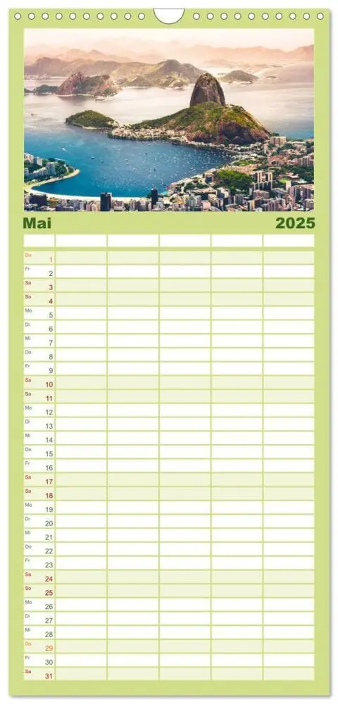 Bild: 9783457103913 | Familienplaner 2025 - Brasilien - Karnevale, Fußball und...