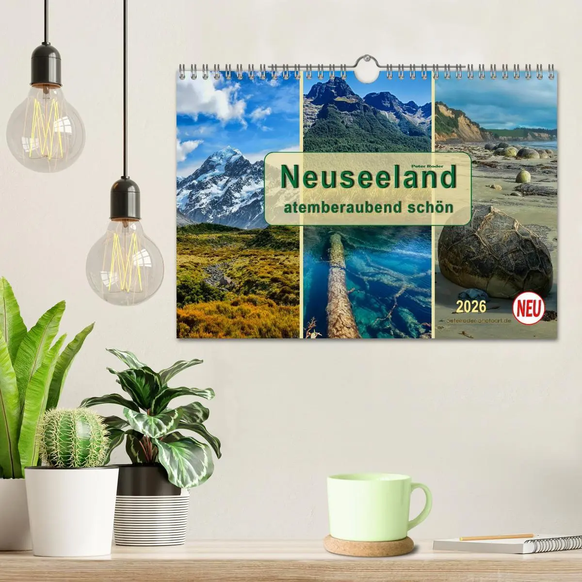 Bild: 9783457963913 | Neuseeland - atemberaubend schön (Wandkalender 2026 DIN A4 quer),...