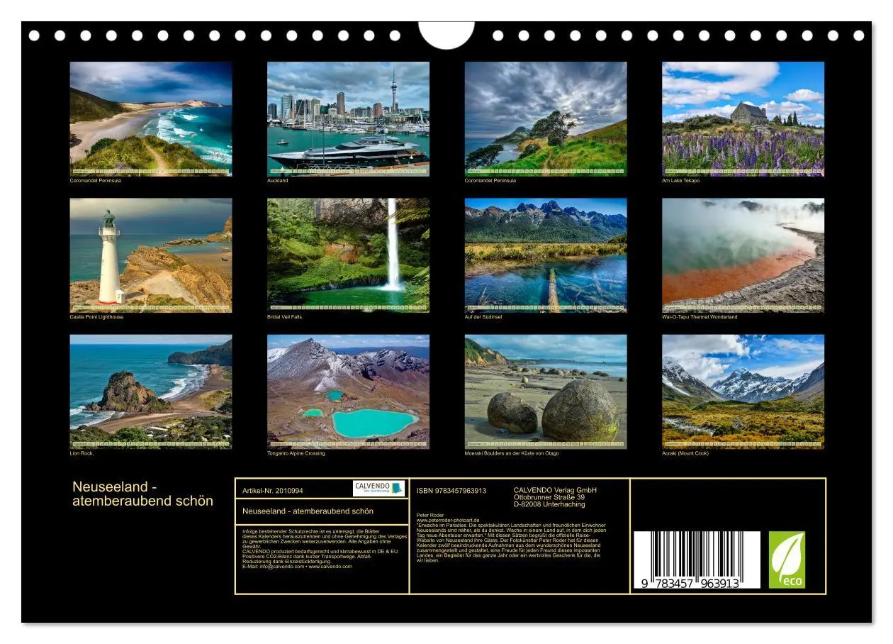 Bild: 9783457963913 | Neuseeland - atemberaubend schön (Wandkalender 2026 DIN A4 quer),...