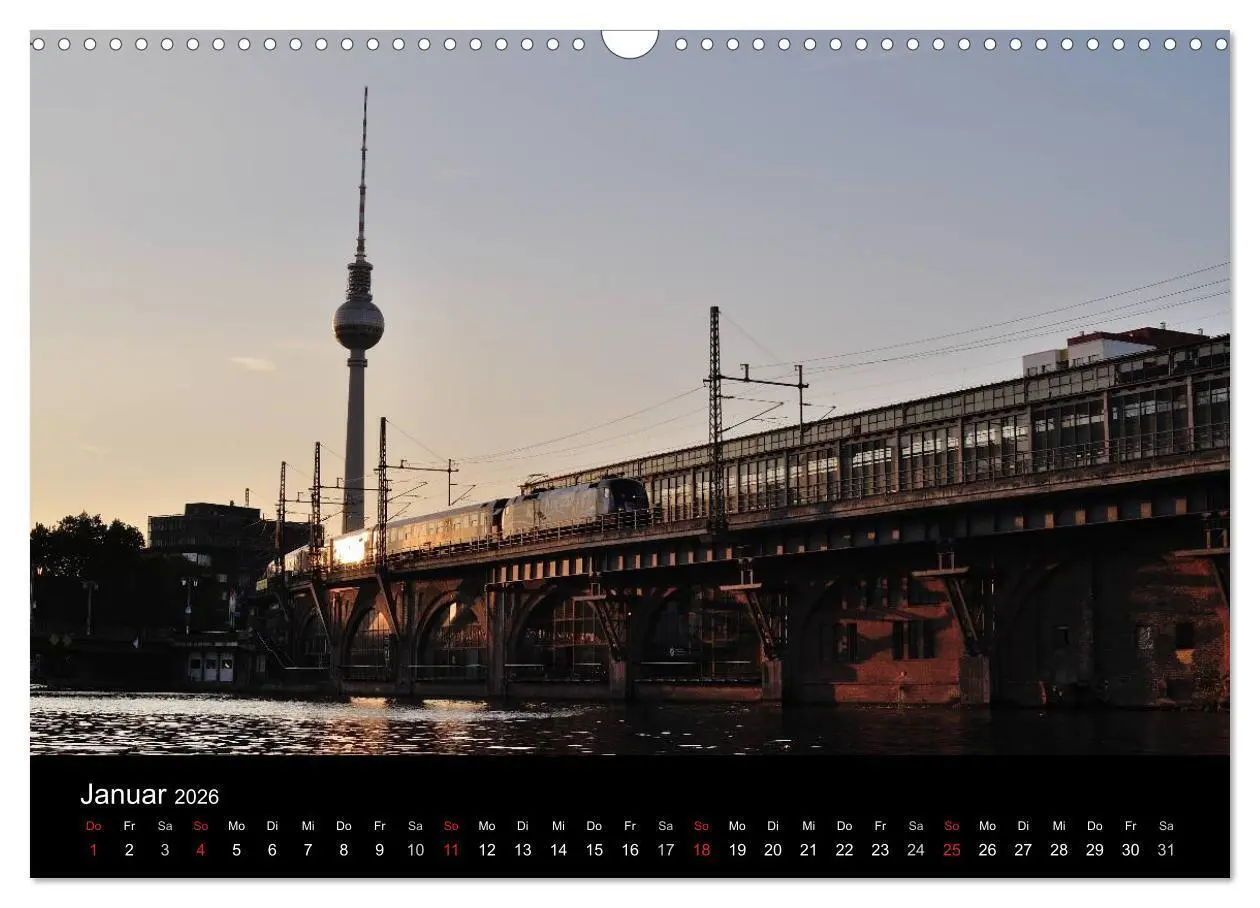 Bild: 9783516053913 | Auf Gleisen durch Berlin (Wandkalender 2026 DIN A3 quer), CALVENDO...