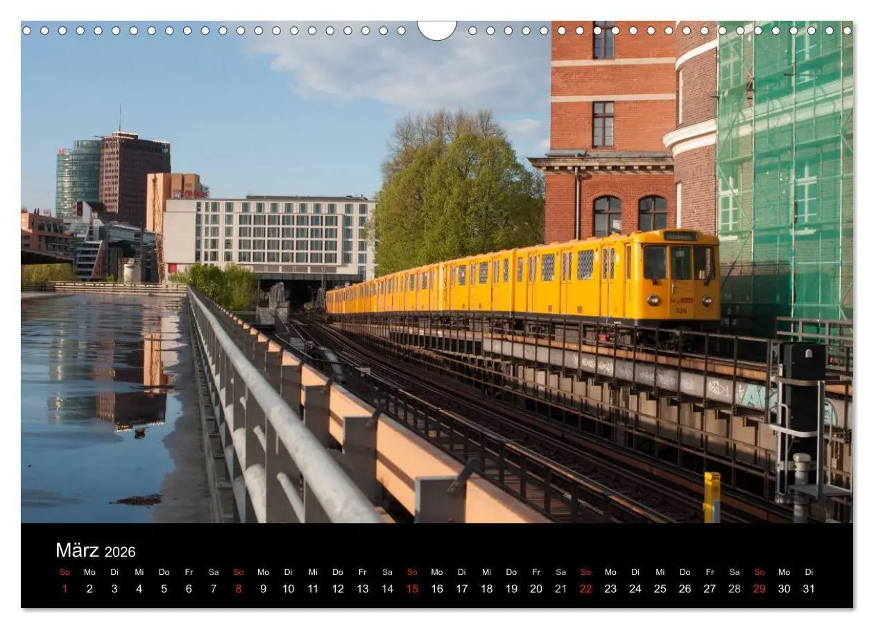 Bild: 9783516053913 | Auf Gleisen durch Berlin (Wandkalender 2026 DIN A3 quer), CALVENDO...