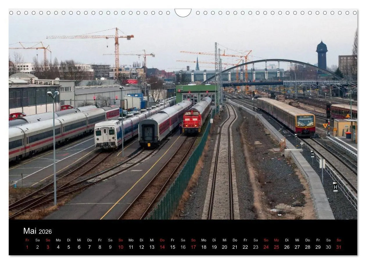 Bild: 9783516053913 | Auf Gleisen durch Berlin (Wandkalender 2026 DIN A3 quer), CALVENDO...