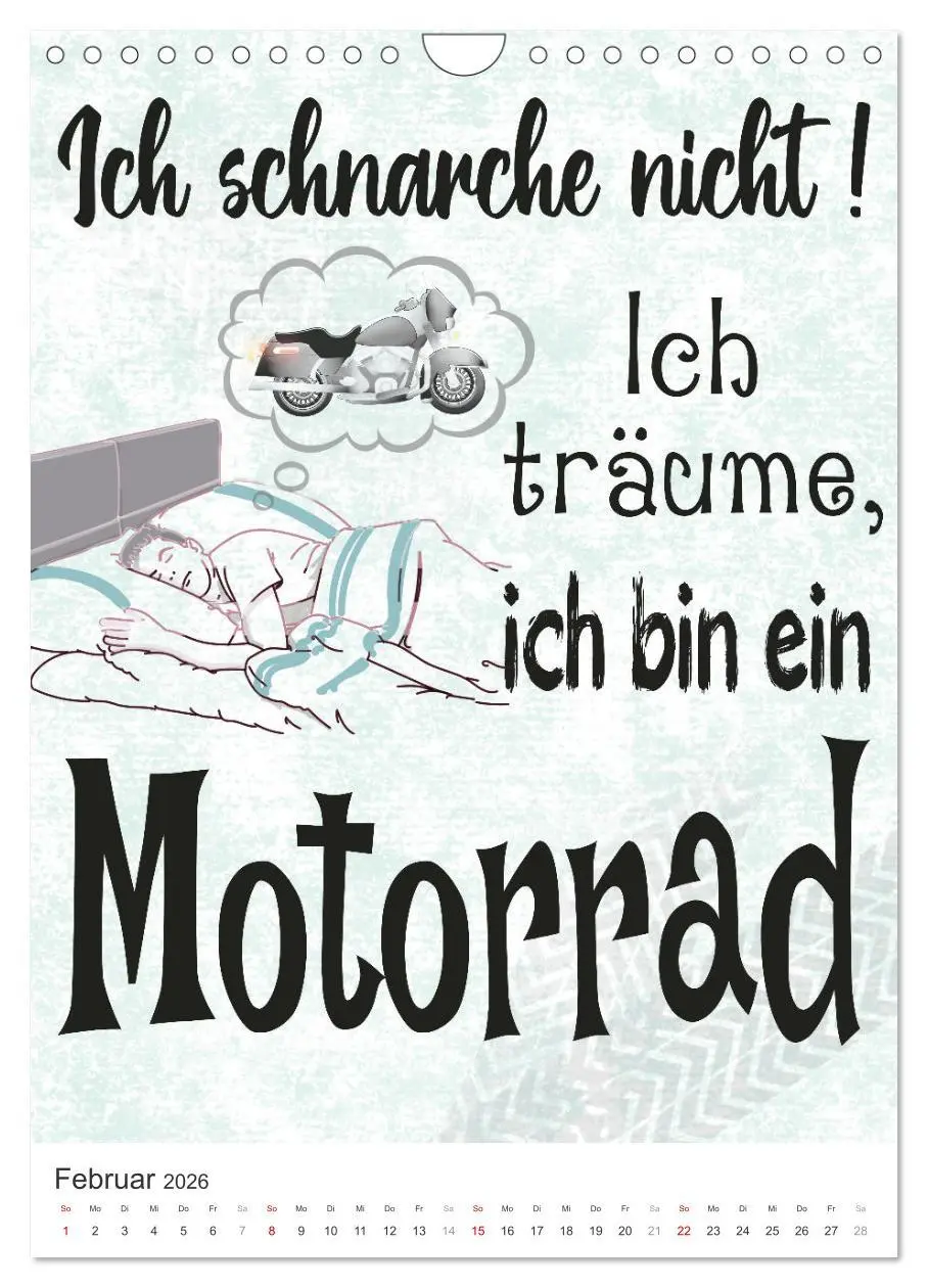 Bild: 9783516363913 | Coole Biker-Sprüche (Wandkalender 2026 DIN A4 hoch), CALVENDO...