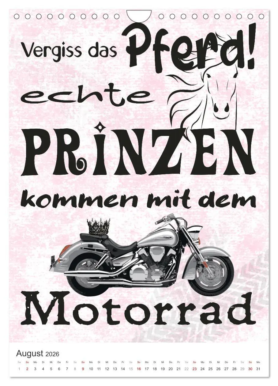 Bild: 9783516363913 | Coole Biker-Sprüche (Wandkalender 2026 DIN A4 hoch), CALVENDO...