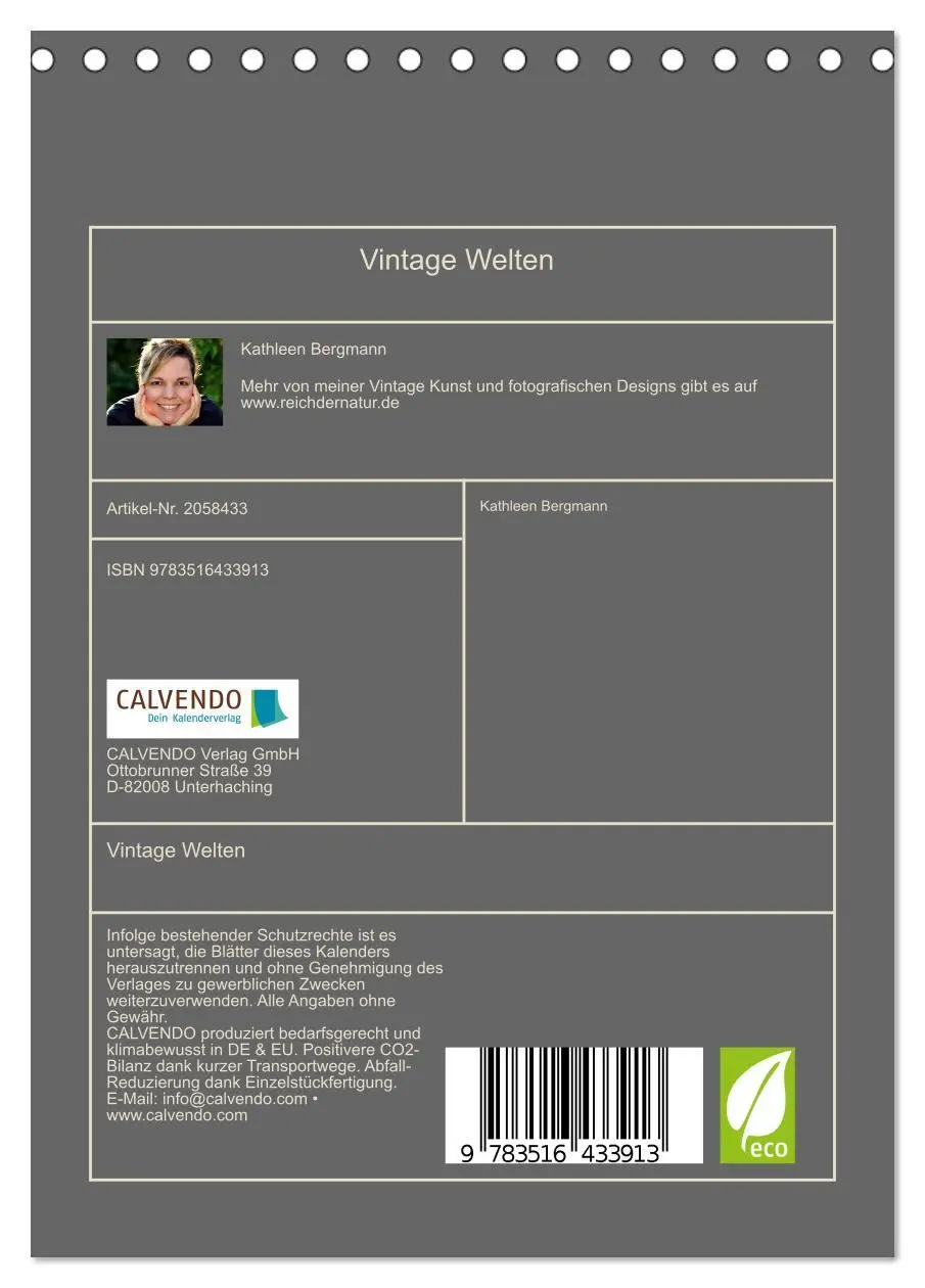Bild: 9783516433913 | Vintage Welten (Tischkalender 2026 DIN A5 hoch), CALVENDO...