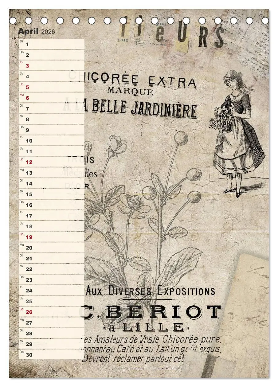 Bild: 9783516433913 | Vintage Welten (Tischkalender 2026 DIN A5 hoch), CALVENDO...