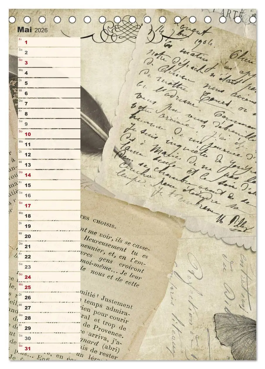 Bild: 9783516433913 | Vintage Welten (Tischkalender 2026 DIN A5 hoch), CALVENDO...