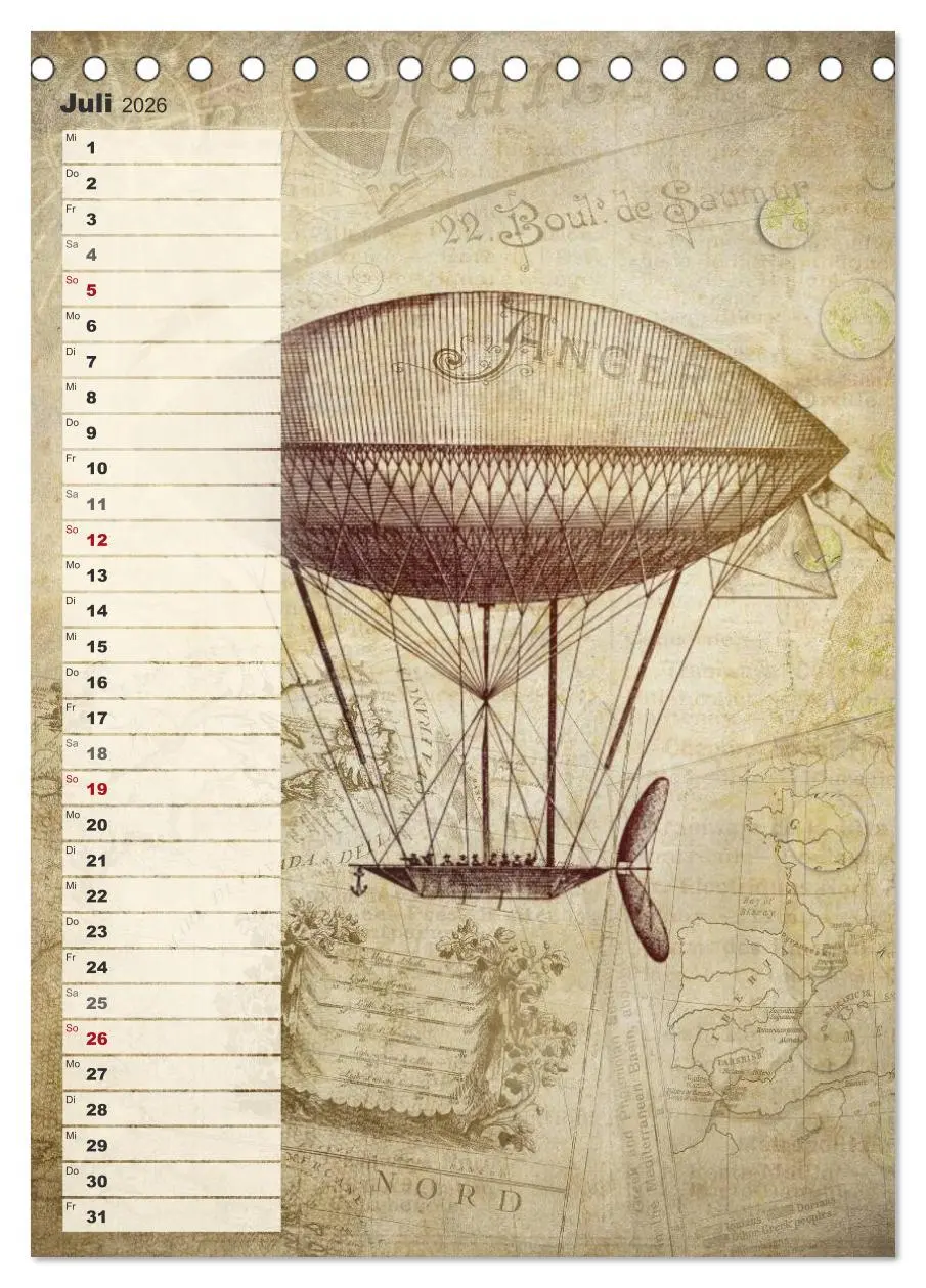 Bild: 9783516433913 | Vintage Welten (Tischkalender 2026 DIN A5 hoch), CALVENDO...