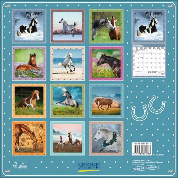 Bild: 9783731883913 | Pferdekalender 2026 | Verlag Korsch | Kalender | 13 S. | Deutsch